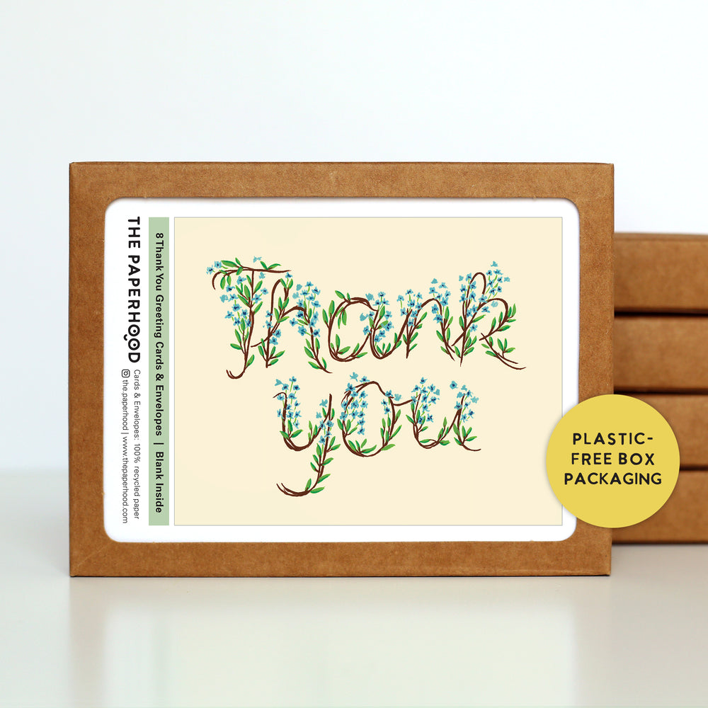 
                  
                    Load image into Gallery viewer, Box of 8 Floral Thank You Cards
                  
                