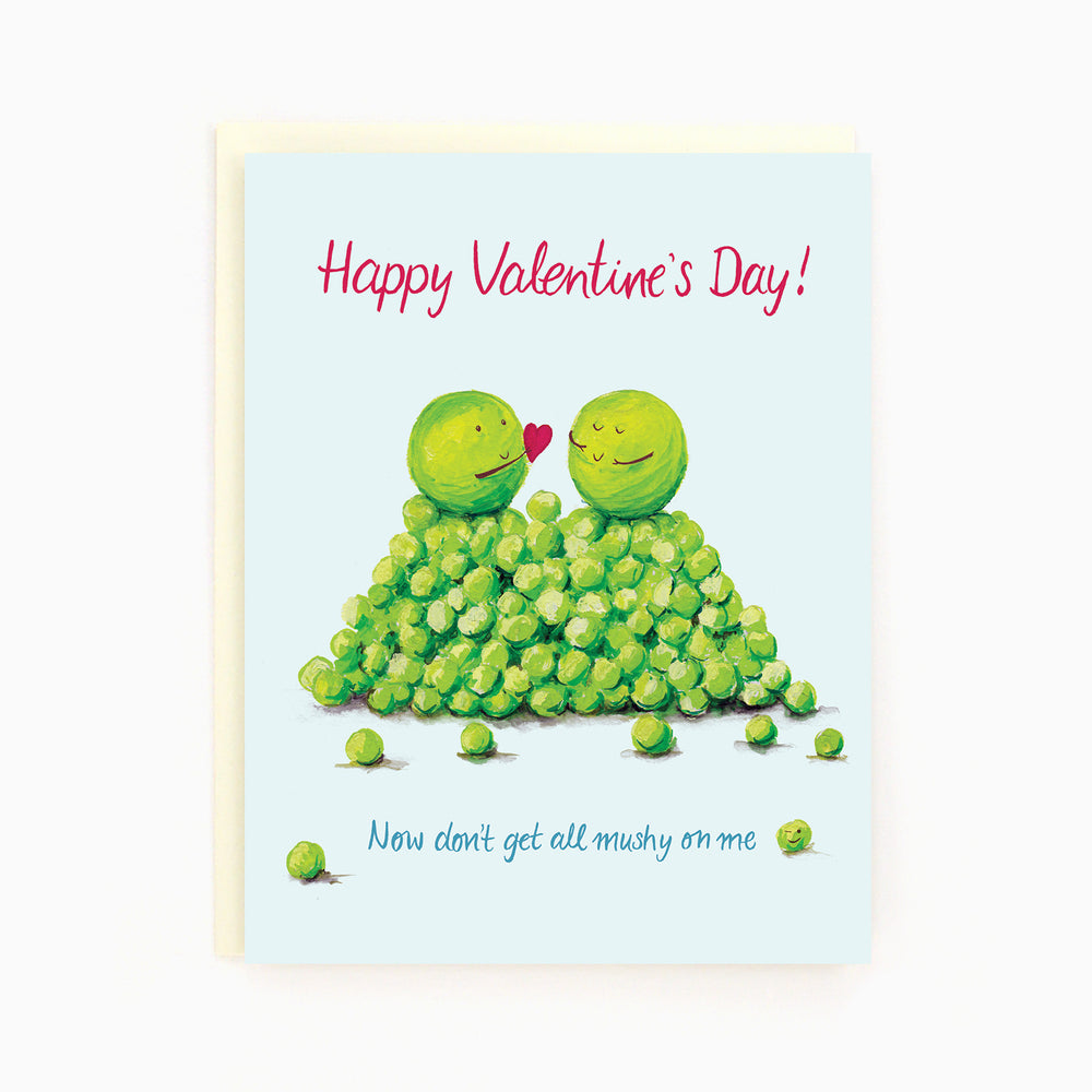 Valentines Mushy Peas Card