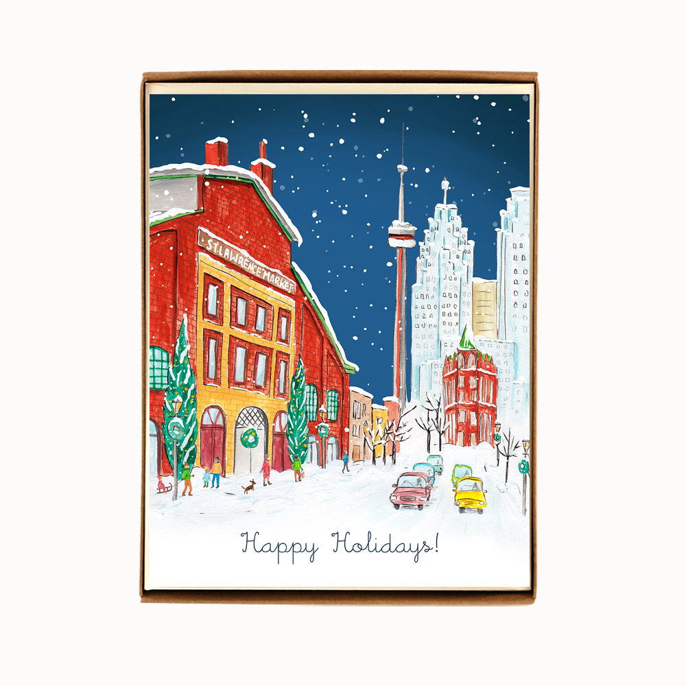 Box of 8 Toronto St Lawrence Market Holiday Cards
