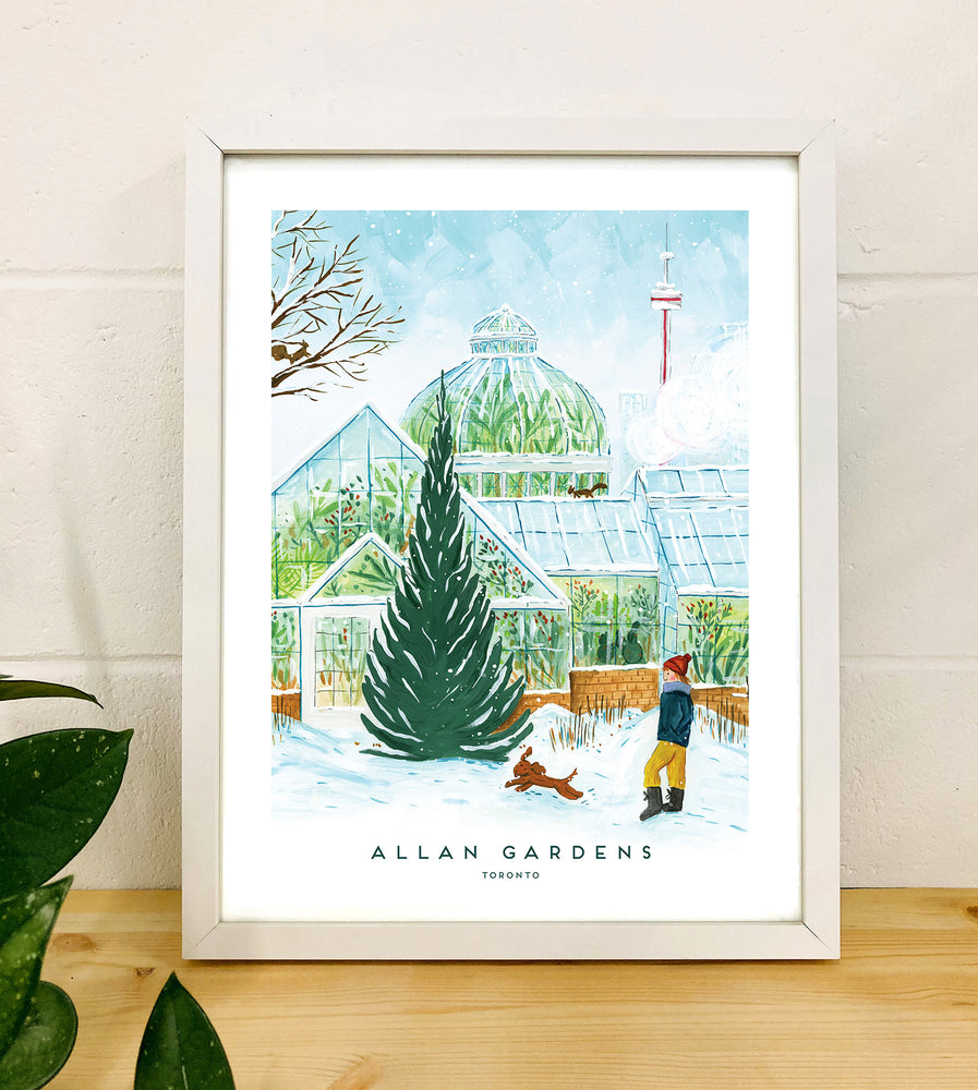 Toronto's Allan Gardens Winter 12x16 inch Art Print