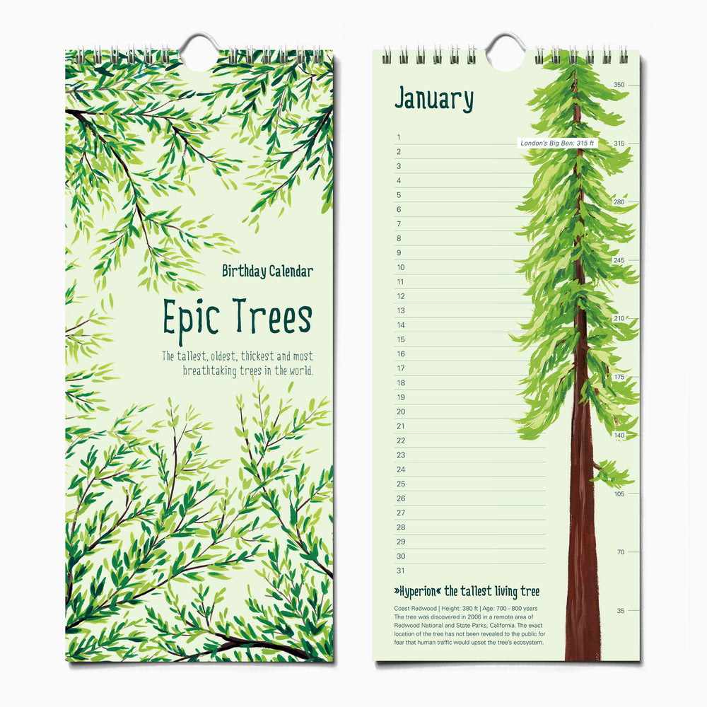 Epic Trees Calendar - Birthday Calendar