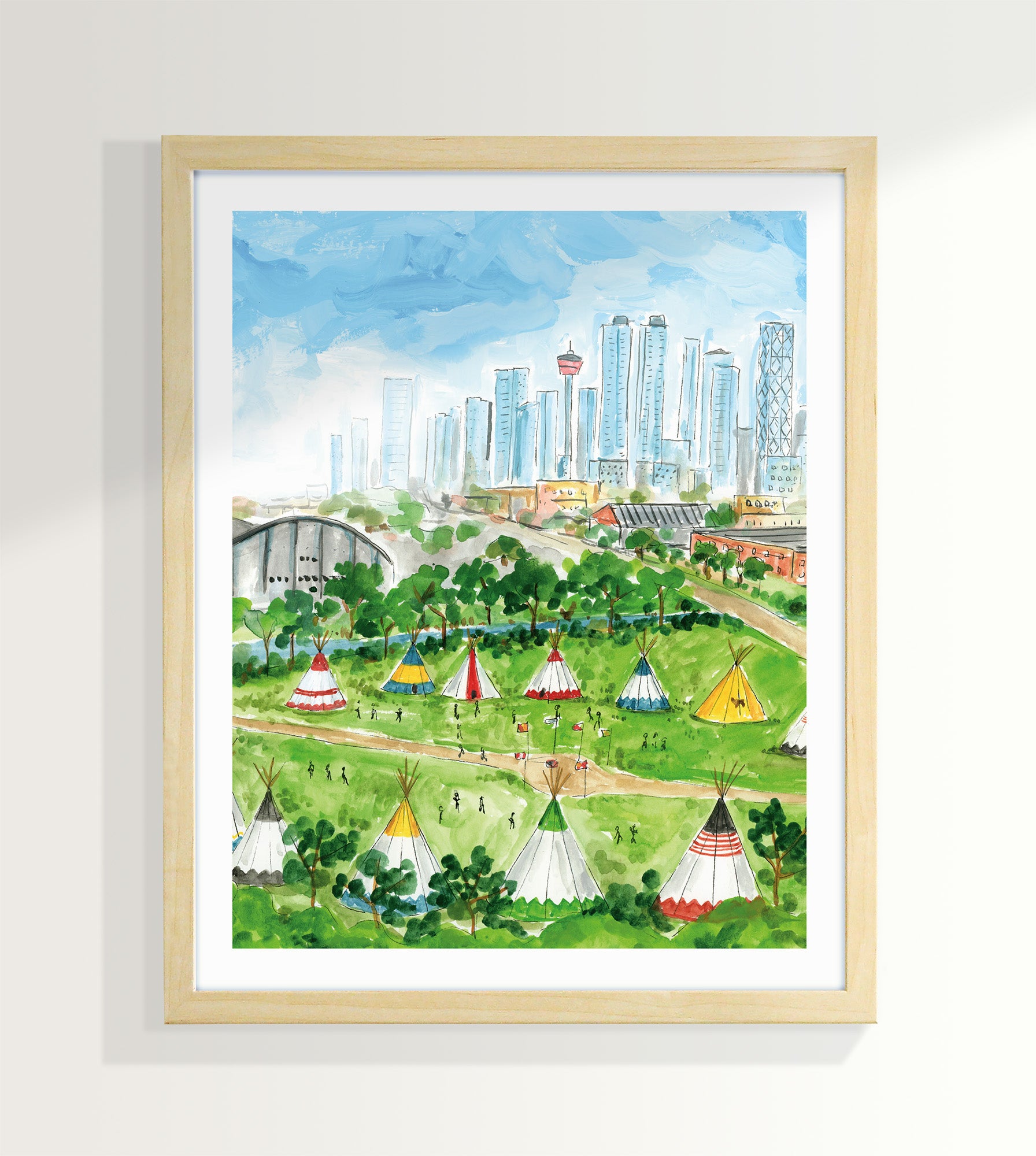Calgary Elbow River Camp 8x10 inch Art Print – The Paperhood