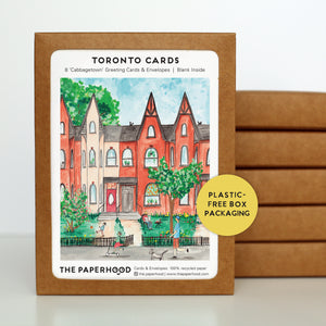 
                  
                    Load image into Gallery viewer, Box of 8 Toronto Cabbagetown Cards
                  
                