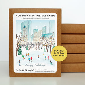 
                  
                    Load image into Gallery viewer, Box of 8 New York Central Park Holiday Cards
                  
                