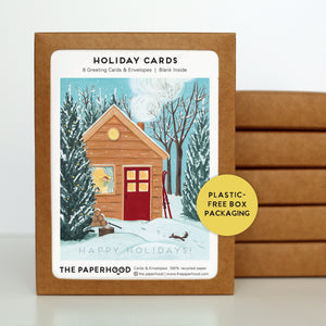 
                  
                    Load image into Gallery viewer, Box of 8 Holiday Cottage Cards
                  
                