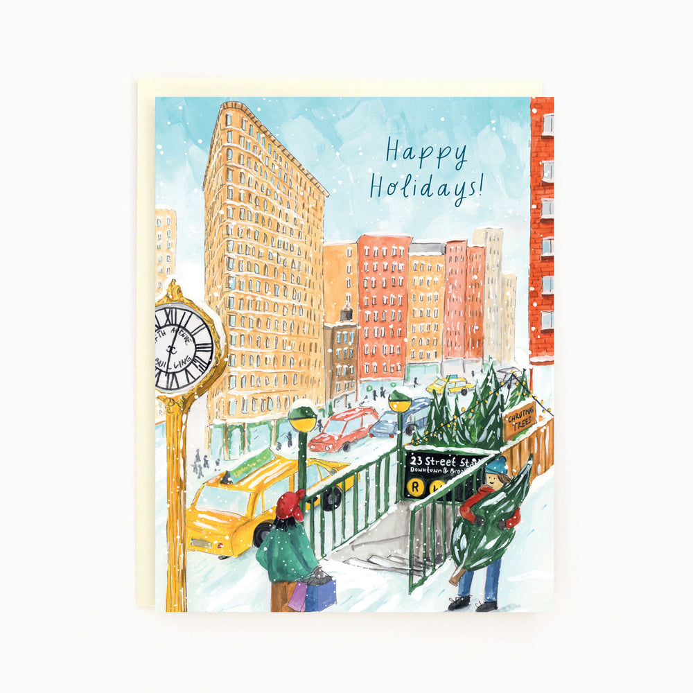 New York Flatiron Building Holiday Card
