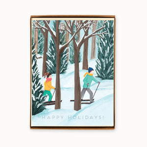 
                  
                    Load image into Gallery viewer, Box of 8 Holiday Cross Country Cards
                  
                