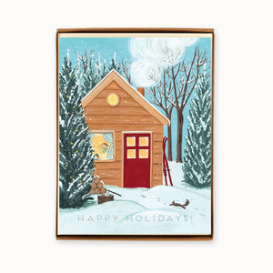 
                  
                    Load image into Gallery viewer, Box of 8 Holiday Cottage Cards
                  
                