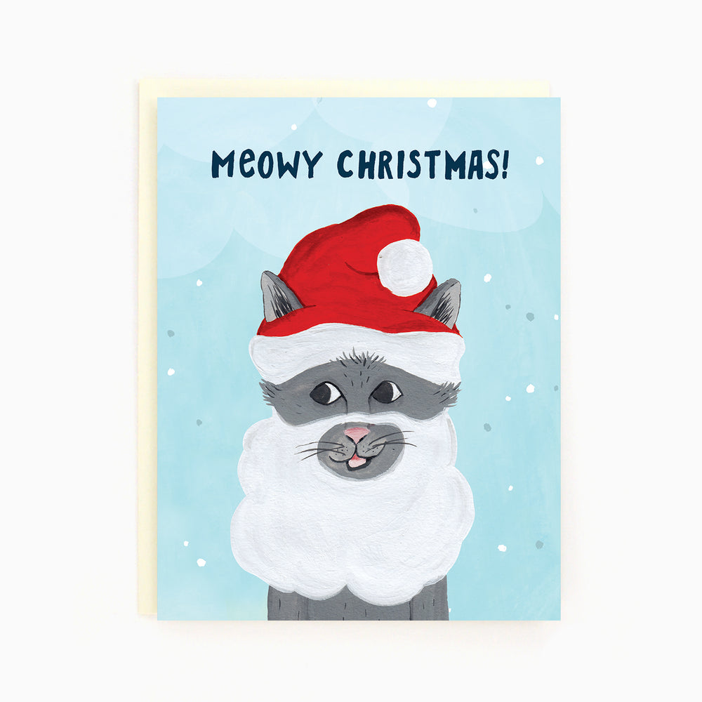 Santa Cat Holiday Card