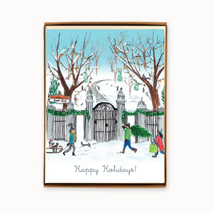 
                  
                    Load image into Gallery viewer, Box of 8 Toronto Trinity Bellwoods Park Holiday Cards
                  
                