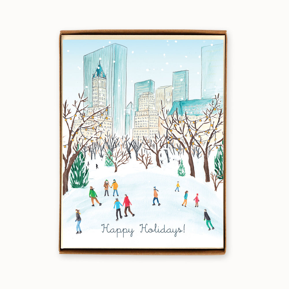Box of 8 New York Central Park Holiday Cards