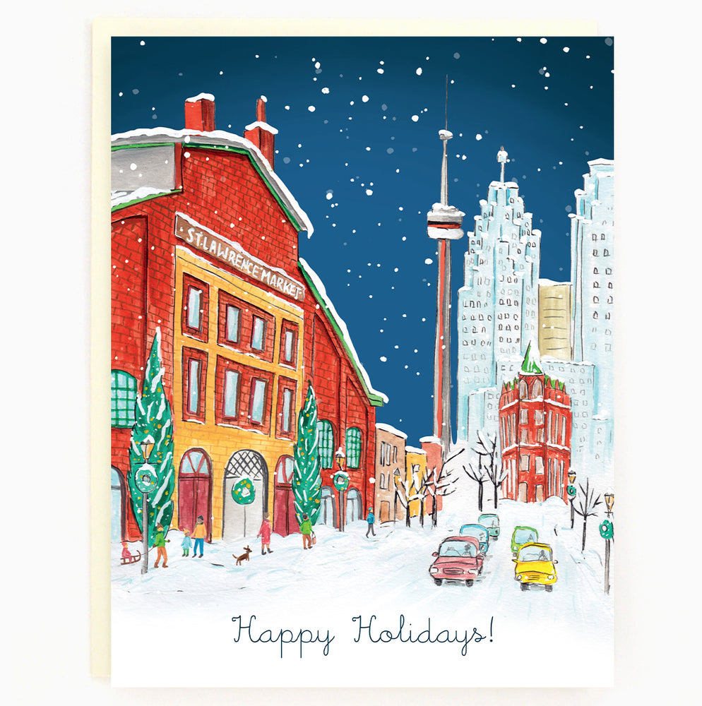 
                  
                    Load image into Gallery viewer, Assorted Box of 8 &amp;#39;Toronto Historic Holiday&amp;#39; greeting cards
                  
                