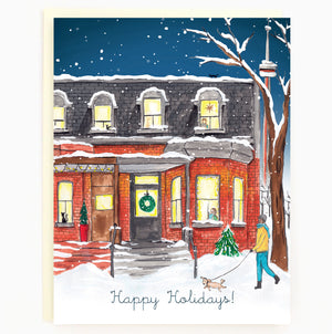 
                  
                    Load image into Gallery viewer, Assorted Box of 8 &amp;#39;Toronto Historic Holiday&amp;#39; greeting cards
                  
                