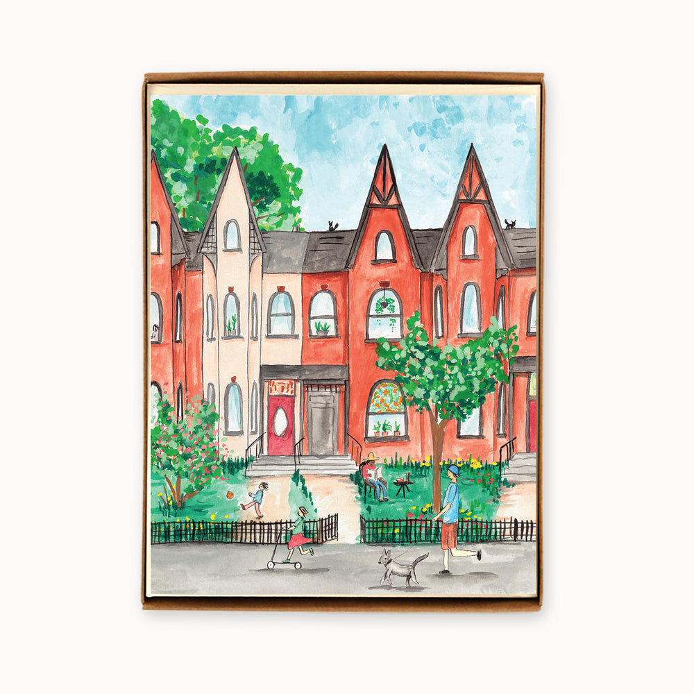 
                  
                    Load image into Gallery viewer, Box of 8 Toronto Cabbagetown Cards
                  
                