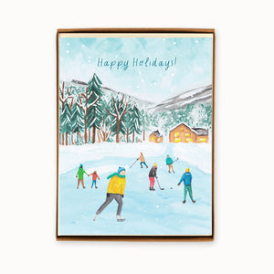 
                  
                    Load image into Gallery viewer, Box of 8 Holiday Skating Cards
                  
                