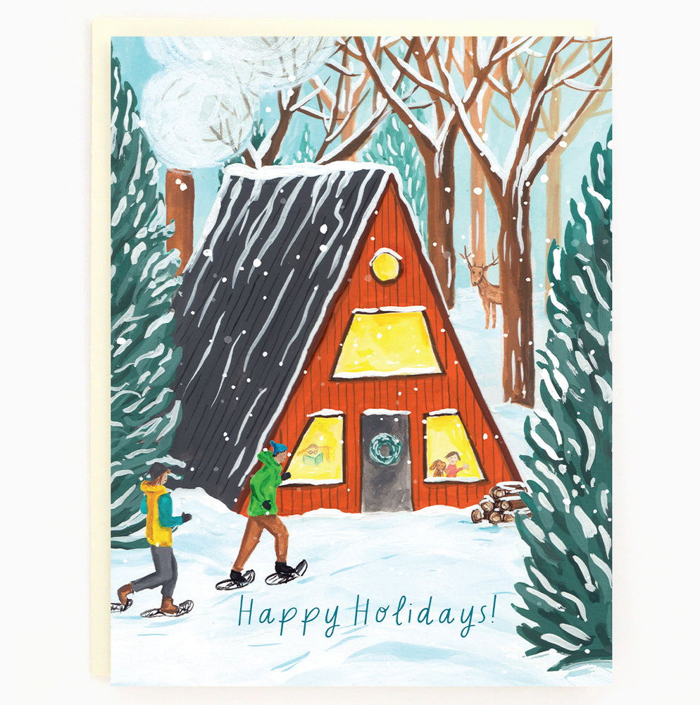 Holiday A-Frame Cottage Card