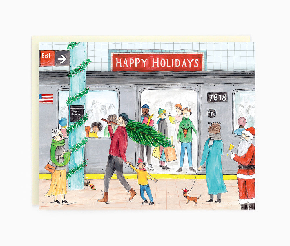 New York Subway Holiday Card