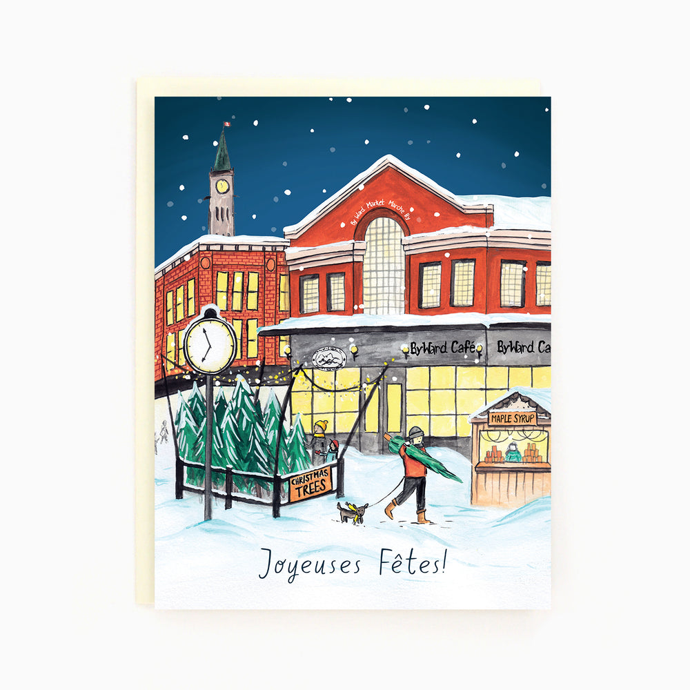 French Ottawa Byward Market Holiday Card / Marché By