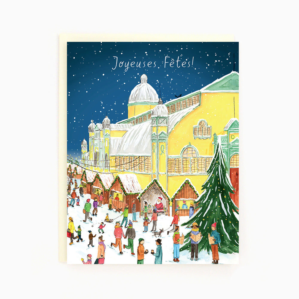 French Ottawa Lansdowne Park Christmas Market Card / Parc Lansdowne