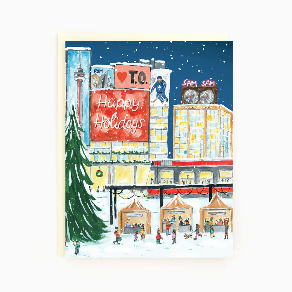 Holiday Toronto Yonge & Dundas Wraparound Card