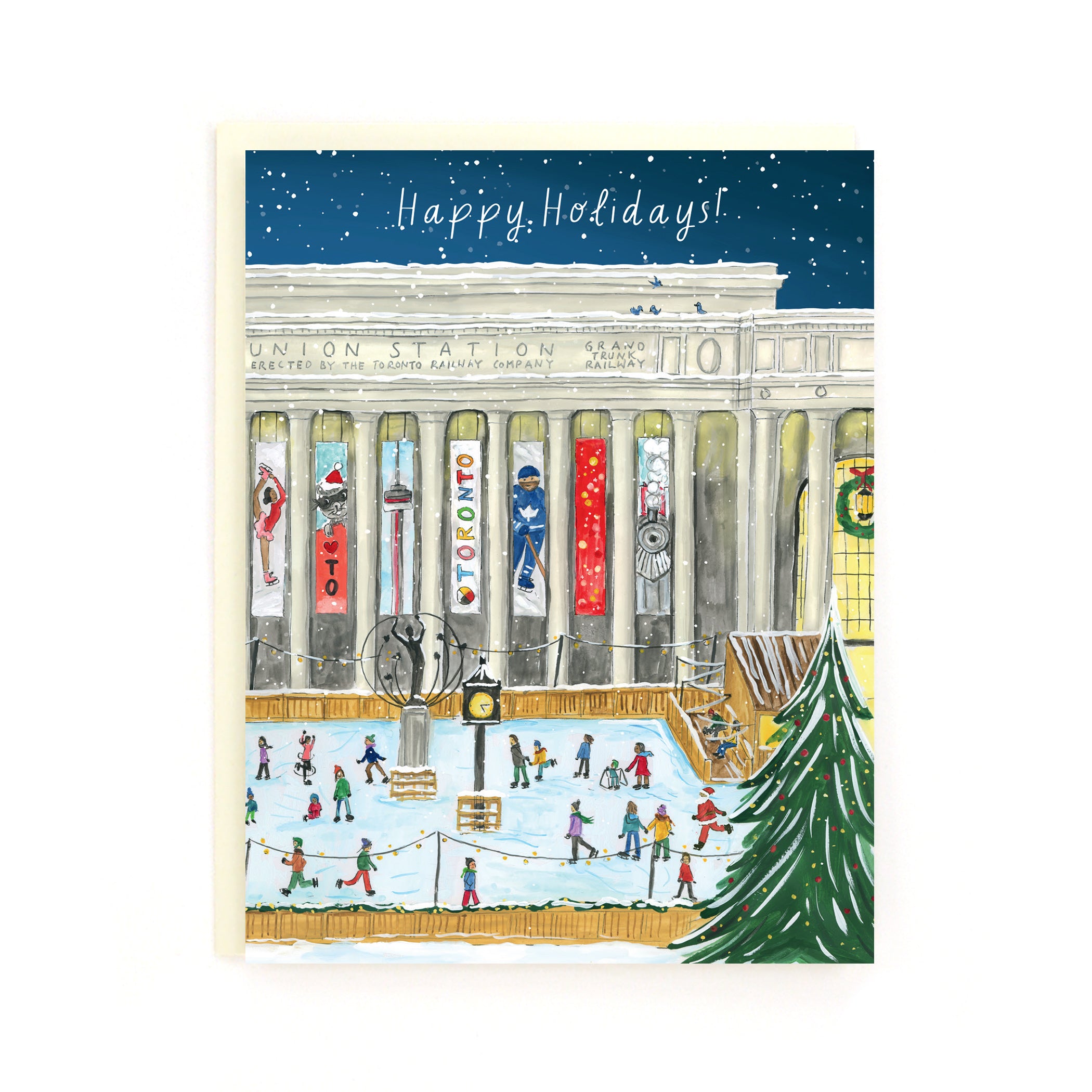 Toronto Union Station Wraparound Holiday Card – The Paperhood