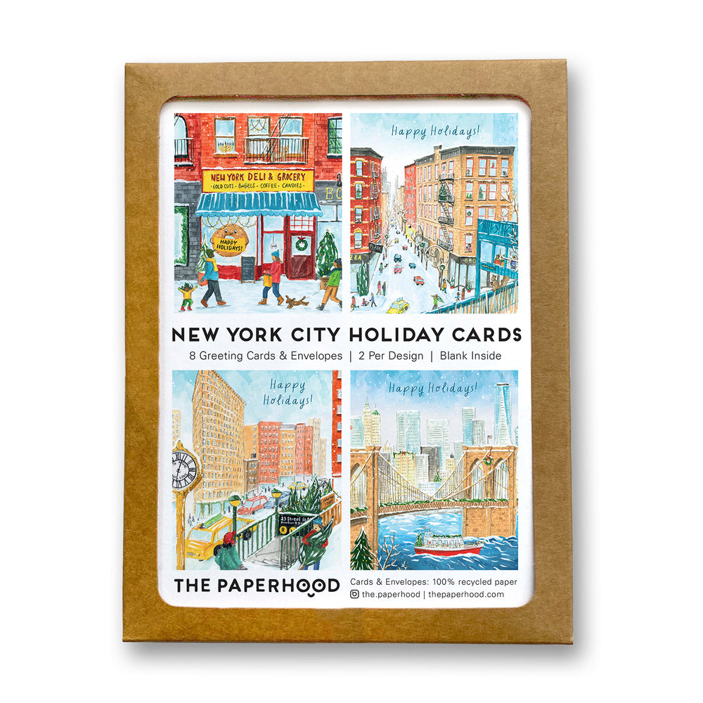 
                  
                    Load image into Gallery viewer, Assorted Box of 8 New York Holiday Collection II - Greeting Cards
                  
                