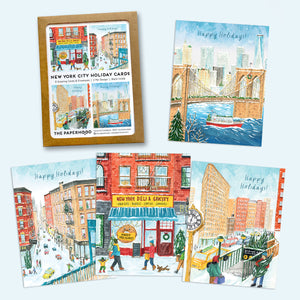 
                  
                    Load image into Gallery viewer, Assorted Box of 8 New York Holiday Collection II - Greeting Cards
                  
                