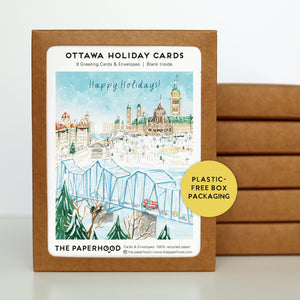 
                  
                    Load image into Gallery viewer, Box of 8 Ottawa River Holiday Cards
                  
                