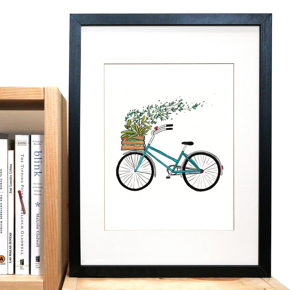 Blooming Bike Print