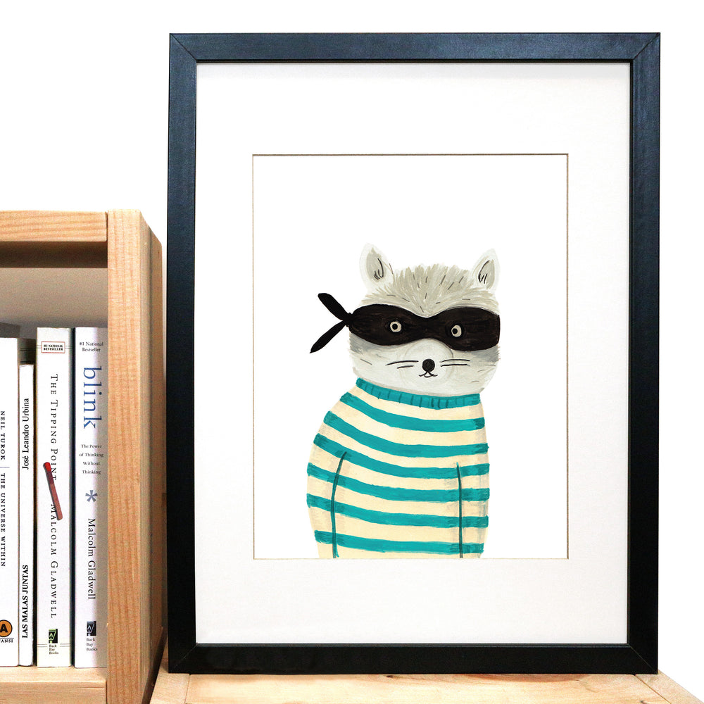 Ricky Raccoon Print