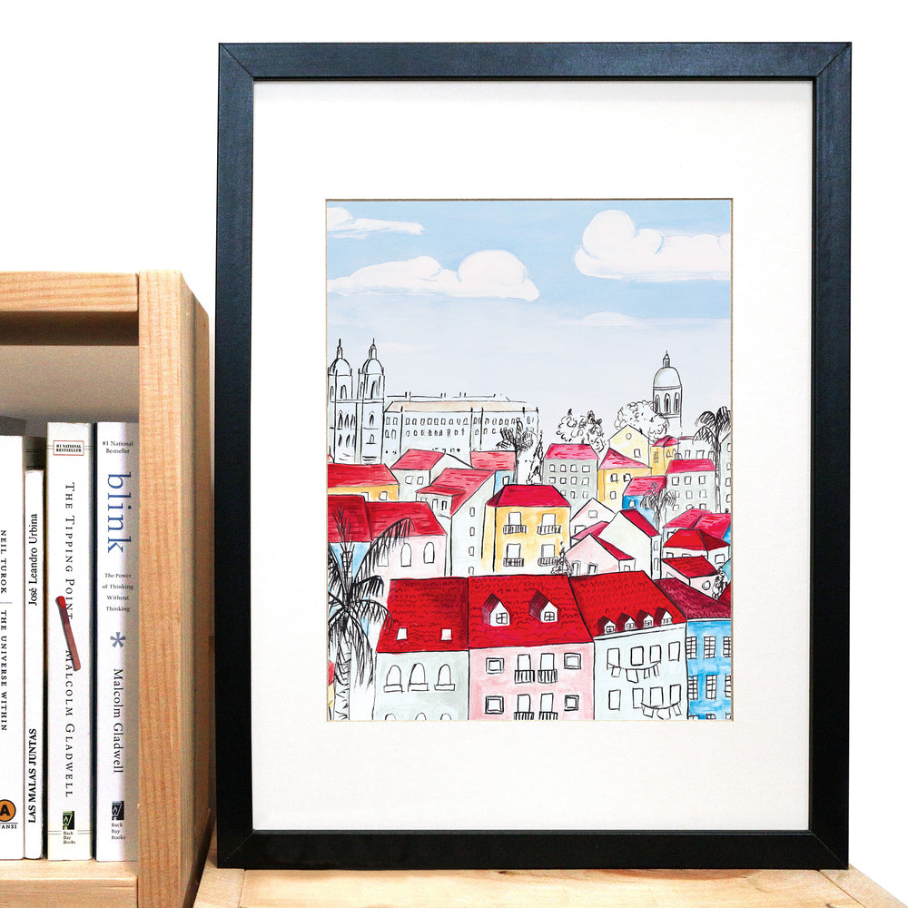 Lisbon Cityscape Print