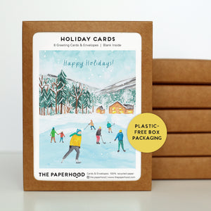 
                  
                    Load image into Gallery viewer, Box of 8 Holiday Skating Cards
                  
                