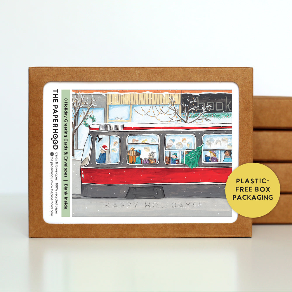 
                  
                    Load image into Gallery viewer, Box of 8 Streetcar Holiday Cards
                  
                
