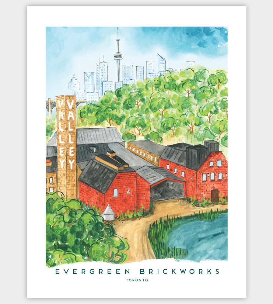 
                  
                    Load image into Gallery viewer, Toronto&amp;#39;s Don Valley and Evergreen Brickworks 12x16 inch Art Print
                  
                