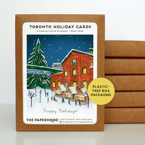 
                  
                    Load image into Gallery viewer, Box of 8 Toronto Distillery District Holiday Cards
                  
                