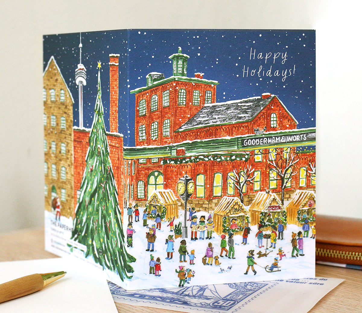Box of 8 Toronto Distillery District Wraparound Holiday Cards – The ...