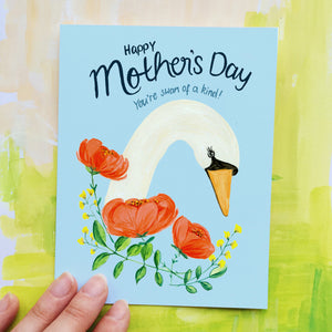 
                  
                    Load image into Gallery viewer, Mom Swan White Card
                  
                