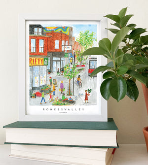 
                  
                    Load image into Gallery viewer, Toronto Roncesvalles 8x10 inch Art Print
                  
                