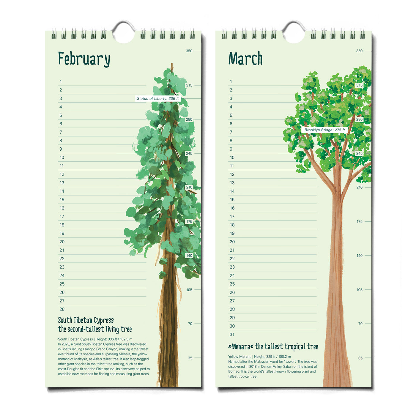 Epic Trees Calendar - Birthday Calendar – The Paperhood