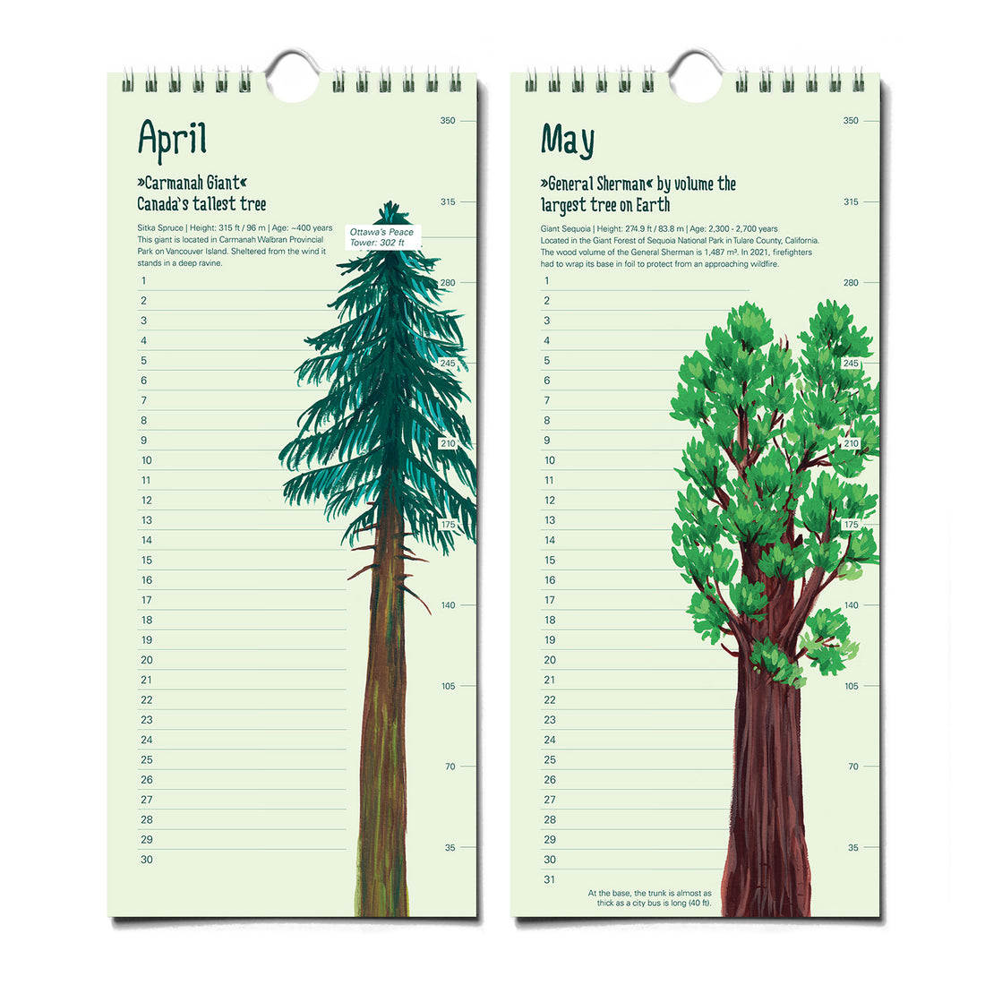 Epic Trees Calendar - Birthday Calendar – The Paperhood
