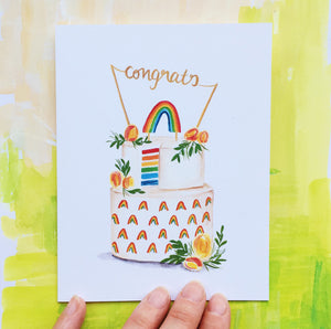 
                  
                    Load image into Gallery viewer, Wedding Rainbow Cake
                  
                