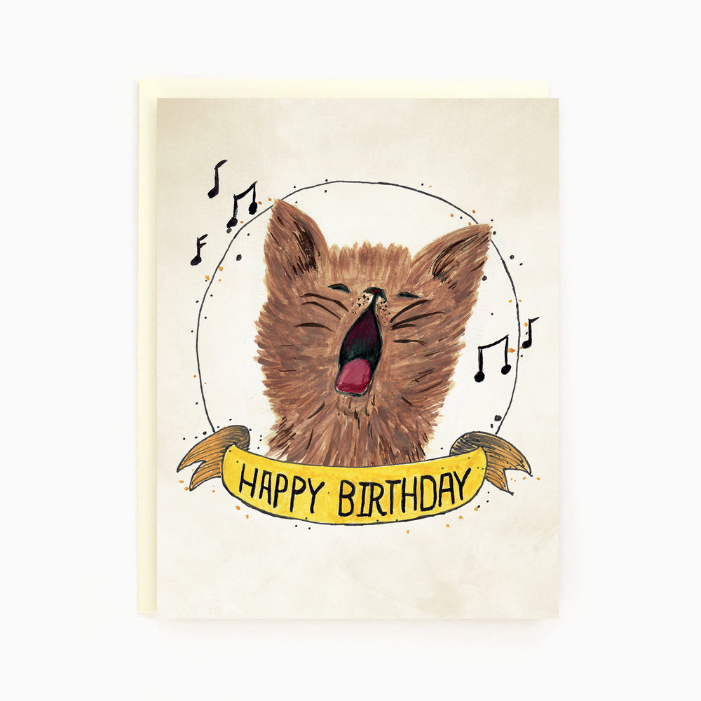 Birthday Cat Card