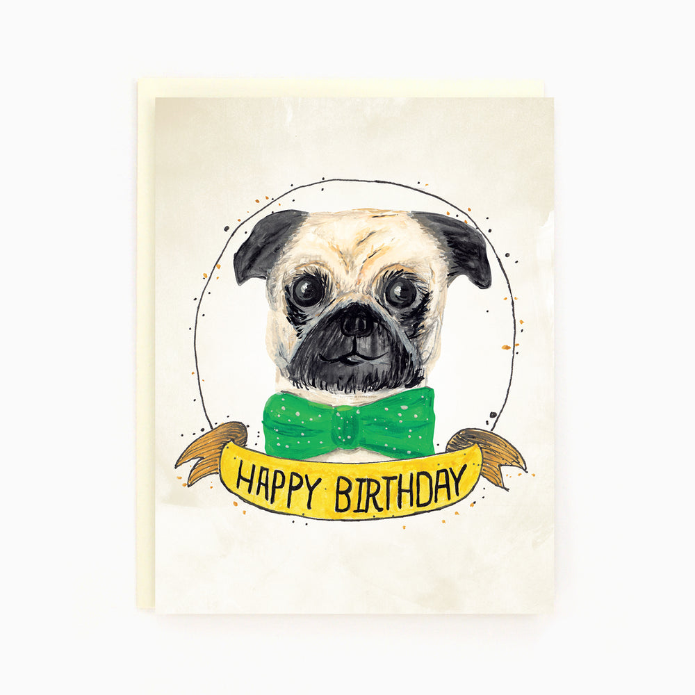 Birthday Pug Card