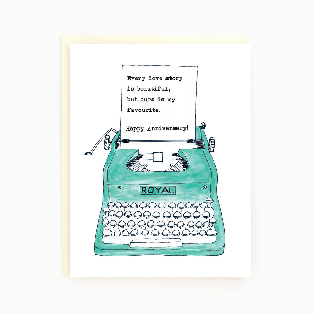 Anniversary Typewriter Card