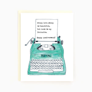 
                  
                    Load image into Gallery viewer, Anniversary Typewriter Card
                  
                