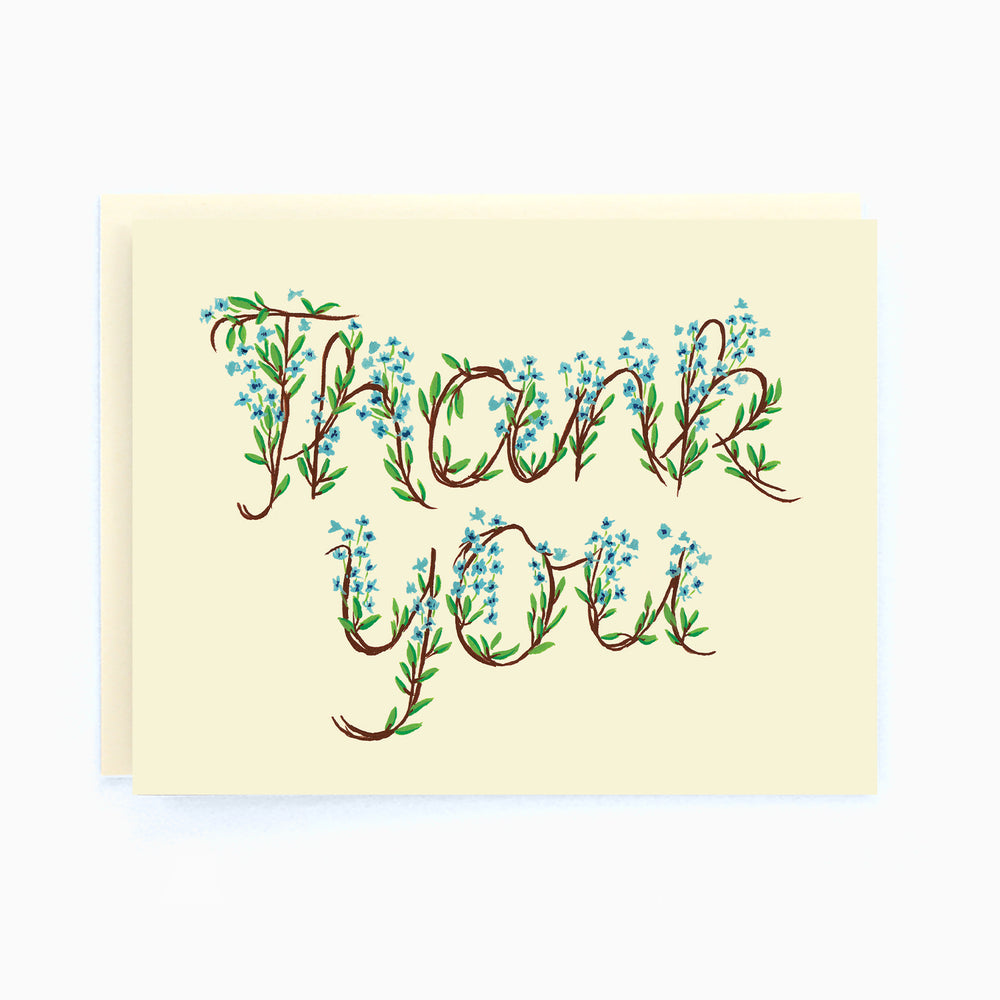 
                  
                    Load image into Gallery viewer, Thank You Floral Card
                  
                