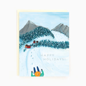 
                  
                    Load image into Gallery viewer, Holiday Skiing Card
                  
                