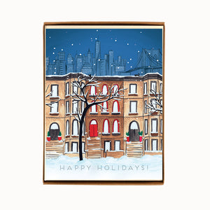 
                  
                    Load image into Gallery viewer, Box of 8 New York Brooklyn Holiday Cards
                  
                