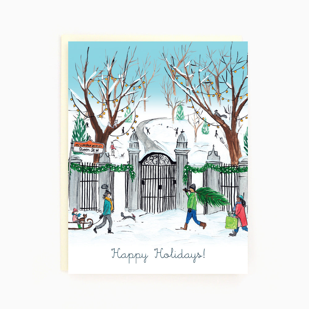 Toronto Trinity Bellwoods Holiday Greeting Card