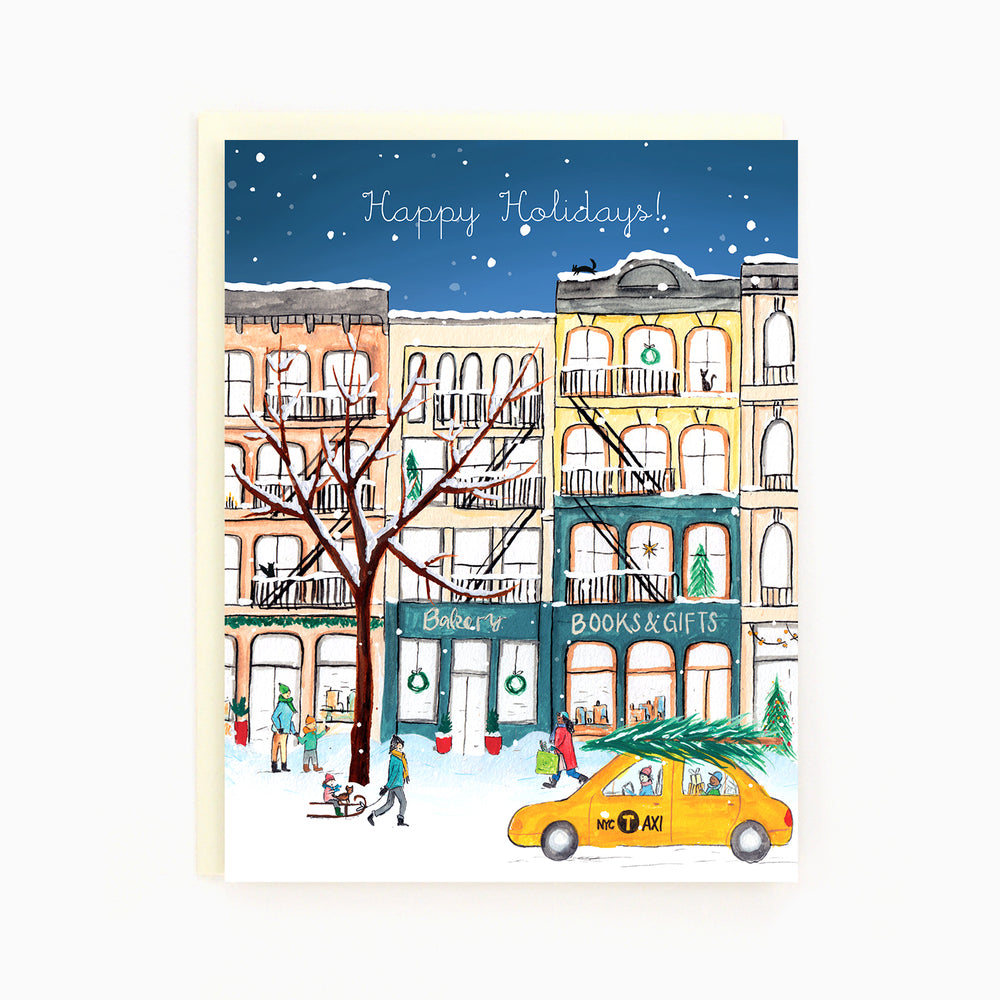 New York Cast Iron Buildings Holiday Card